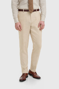 Malibu - Herrbyxor med beige textur