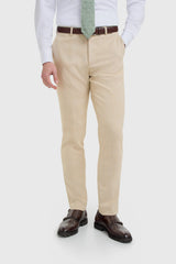 Camden - Herrbyxor i beige rutmönster