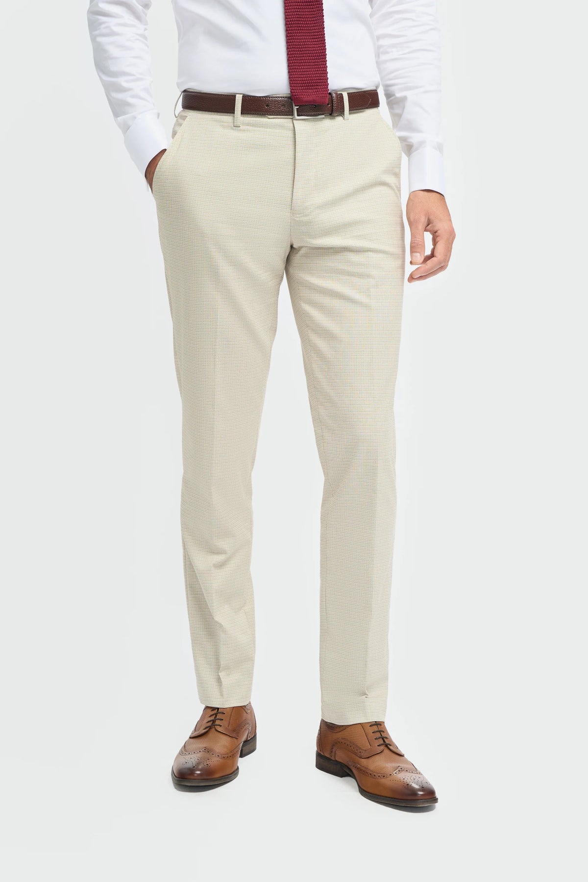 Hampton - Beige herrbyxor