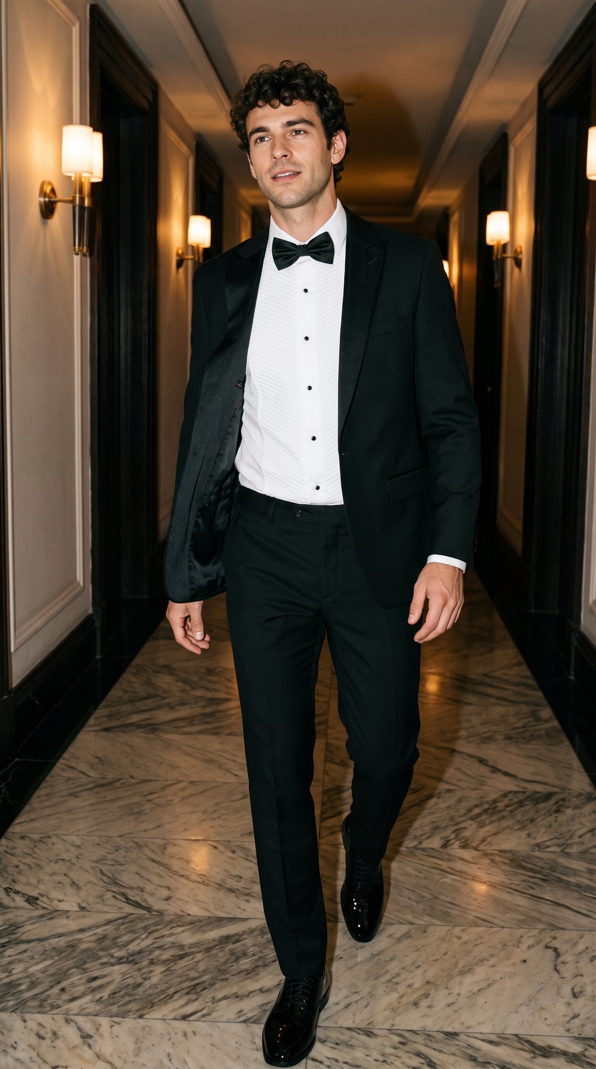 Look #799 styled with Aspen - Svart herrkostym med smoking, 2 delar