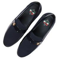 Herr Slip On Lätta Marinblå Loaferskor