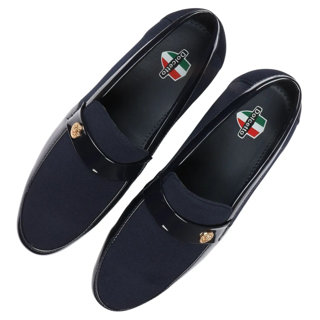 Herr Slip On Lätta Marinblå Loaferskor