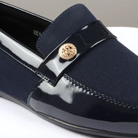 Herr Slip On Lätta Marinblå Loaferskor