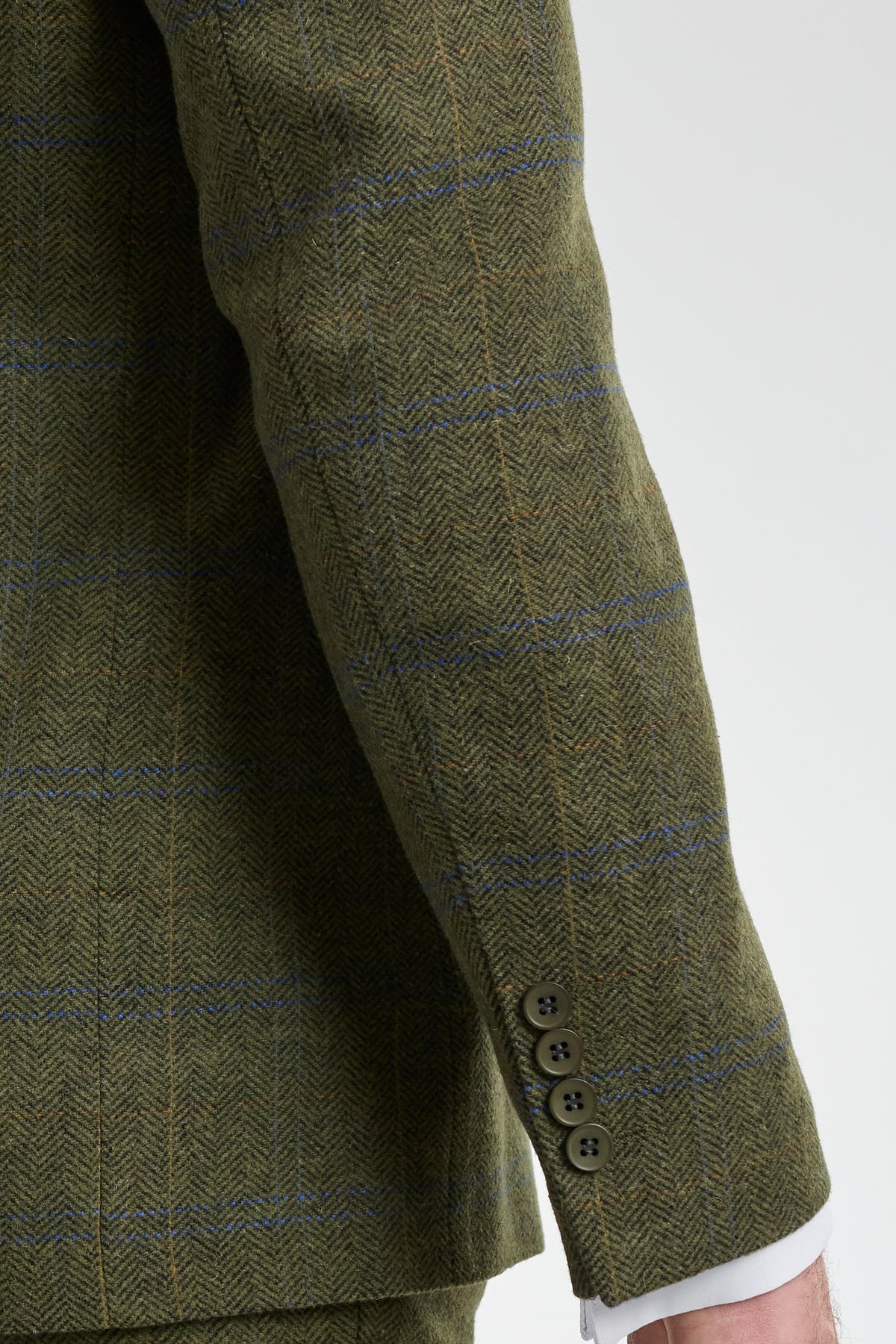 Herrkostym i ull, tweed, grön, blå, brun, rutig, 1920-tals Gatsby