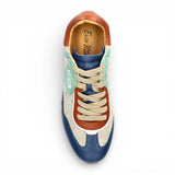 Aglae 02 - Gråblå lädersneakers för män