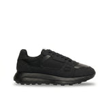 Albany - Svarta andningsbara mesh-sneakers för män