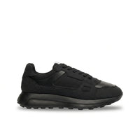Albany - Svarta andningsbara mesh-sneakers för män