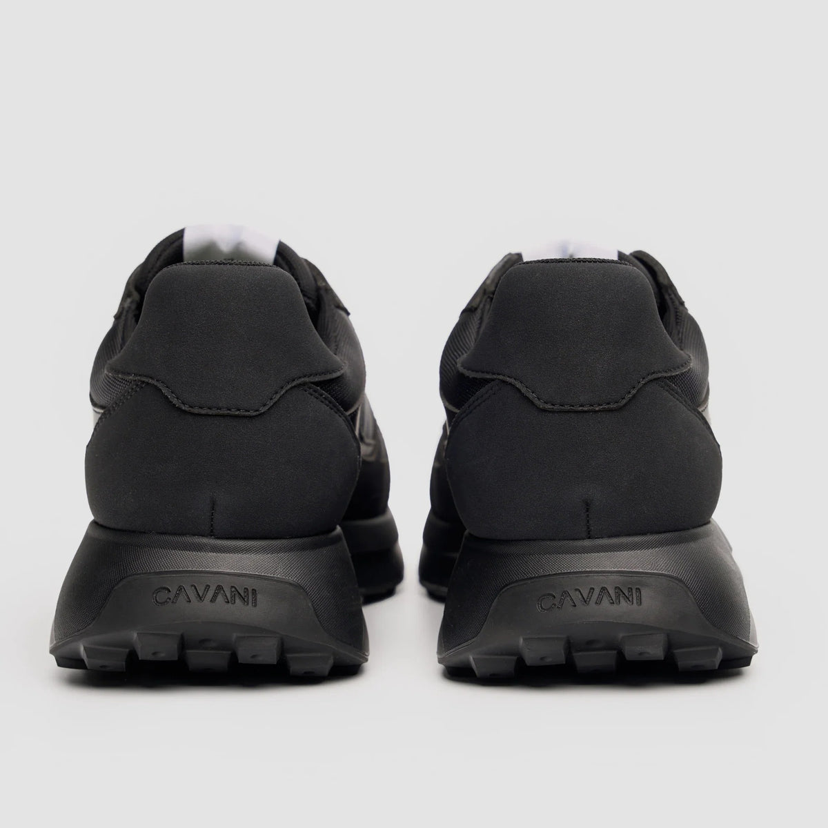 Albany - Svarta andningsbara mesh-sneakers för män