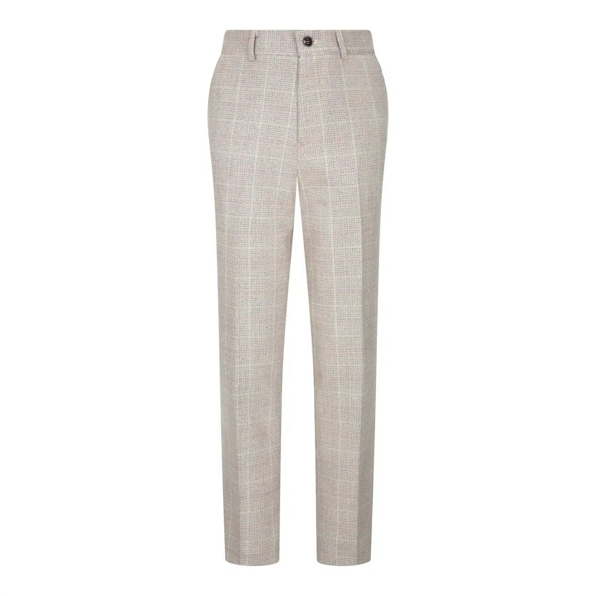 Pojkar Rutig Tweed Beige Brun 3-delad Kostym Bröllop Vintage Retro Klassisk