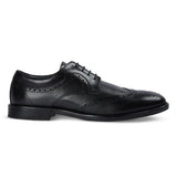Cambridge - Herr Svarta Wingtip Brogue Derbyskor