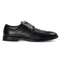 Cambridge - Herr Svarta Wingtip Brogue Derbyskor