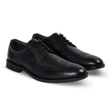 Cambridge - Herr Svarta Wingtip Brogue Derbyskor