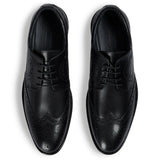 Cambridge - Herr Svarta Wingtip Brogue Derbyskor