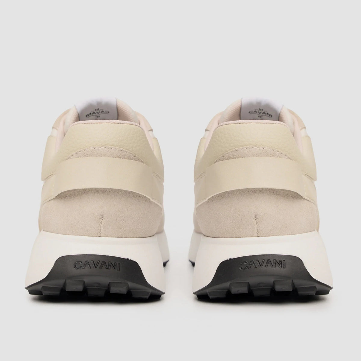 Canbera - Vita lätta mockasneakers för män
