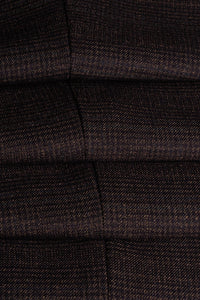 Caridi - Herrväst i tweed, brun