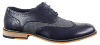 Cavani Horatio - Herr Oxfordskor i tweed och läder