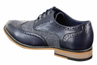 Cavani Horatio - Herr Oxfordskor i tweed och läder