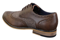 Cavani Horatio - Herr Oxfordskor i tweed och läder