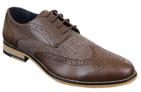 Cavani Horatio - Herr Oxfordskor i tweed och läder