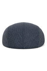 Cavani Martez Hatt - Herr Farfarshatt Marinblå Flat Cap Fiskbensmönstrad Vintage Retro Del Boy Klassisk Gatsby Peaky Blinders