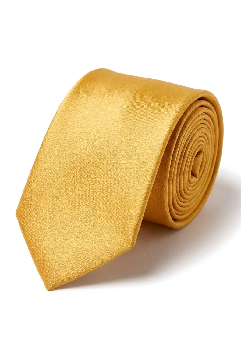 Cavani Satin Slips - Matchande Herrslips i Satin Siden Näsduk & Slipsklämma Prickig Bröllopsbal Kontorsslips