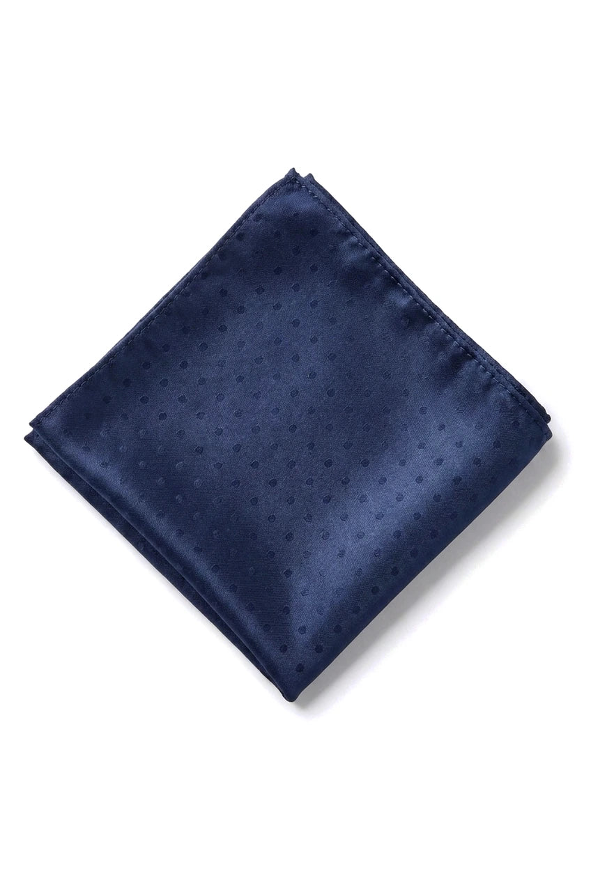 Cavani Satin Slips - Matchande Herrslips i Satin Siden Näsduk & Slipsklämma Prickig Bröllopsbal Kontorsslips
