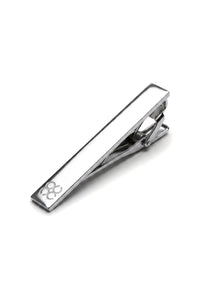 Cavani Satin Slips - Matchande Herrslips i Satin Siden Näsduk & Slipsklämma Prickig Bröllopsbal Kontorsslips