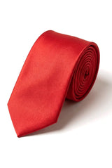 Cavani Satin Slips - Matchande Herrslips i Satin Siden Näsduk & Slipsklämma Prickig Bröllopsbal Kontorsslips