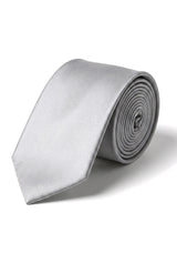 Cavani Satin Slips - Matchande Herrslips i Satin Siden Näsduk & Slipsklämma Prickig Bröllopsbal Kontorsslips