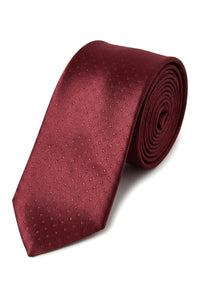 Cavani Satin Slips - Matchande Herrslips i Satin Siden Näsduk & Slipsklämma Prickig Bröllopsbal Kontorsslips