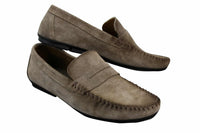Herrskor i äkta mocka, tvättade designerslip-on, mockasiner och eleganta vardagsskor