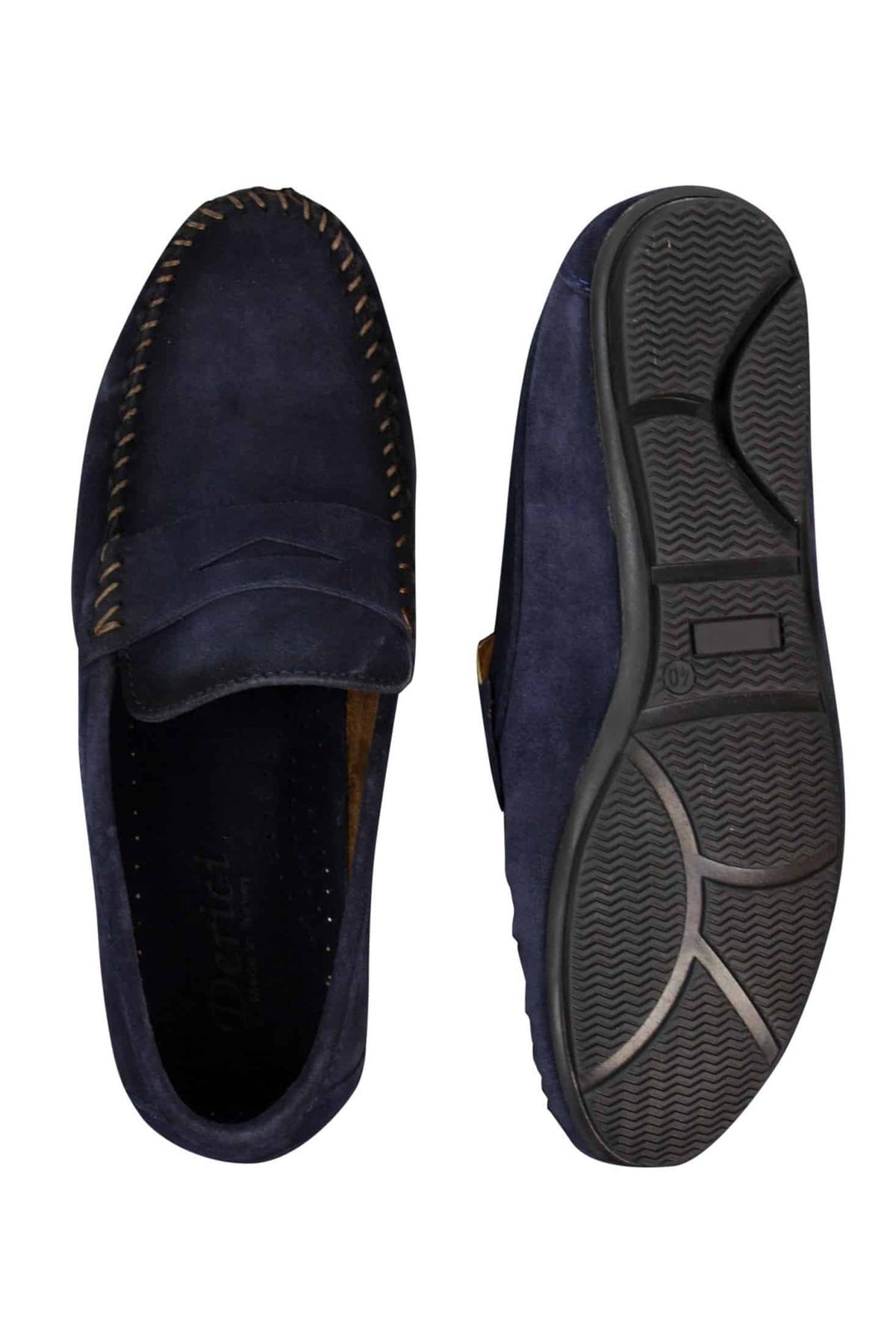 Herrskor i äkta mocka, tvättade designerslip-on, mockasiner och eleganta vardagsskor