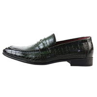 Gröna slip-on loafers för män