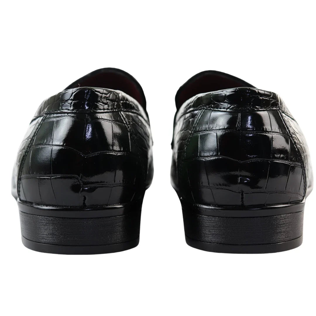 Gröna slip-on loafers för män