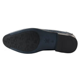 Marinblå slip-on loafers för män
