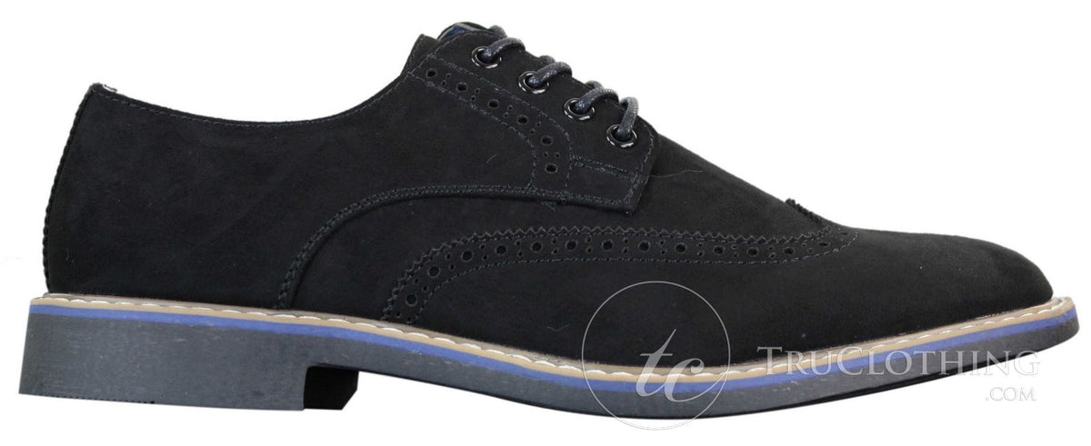Elong EL0635 - Herr Smart Casual Mocka Nubuck Läder Brogues
