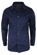 Herr Mellanlång Överrockjacka Lätt Vikt Smart Casual Marinblå Mac