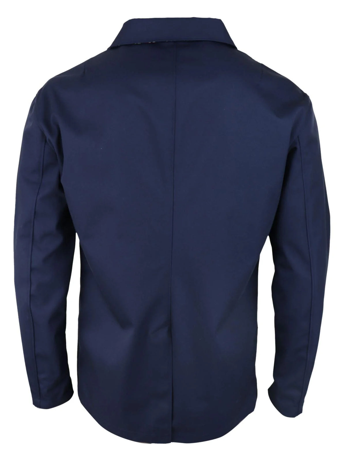Herr Mellanlång Överrockjacka Lätt Vikt Smart Casual Marinblå Mac