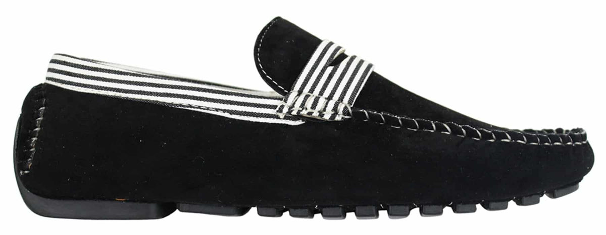 Herr Mocka Däck Båtskor Randiga Slip On Sommar Smart Casual Italienska
