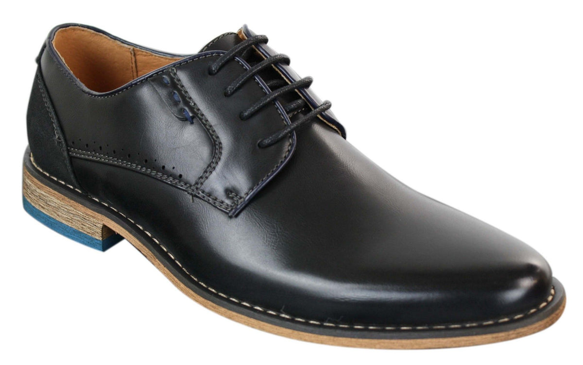 Galax GH3117 Herrskor med snörning, eleganta och casual skor, klassiska, bruna, svarta läder- och mockaskor