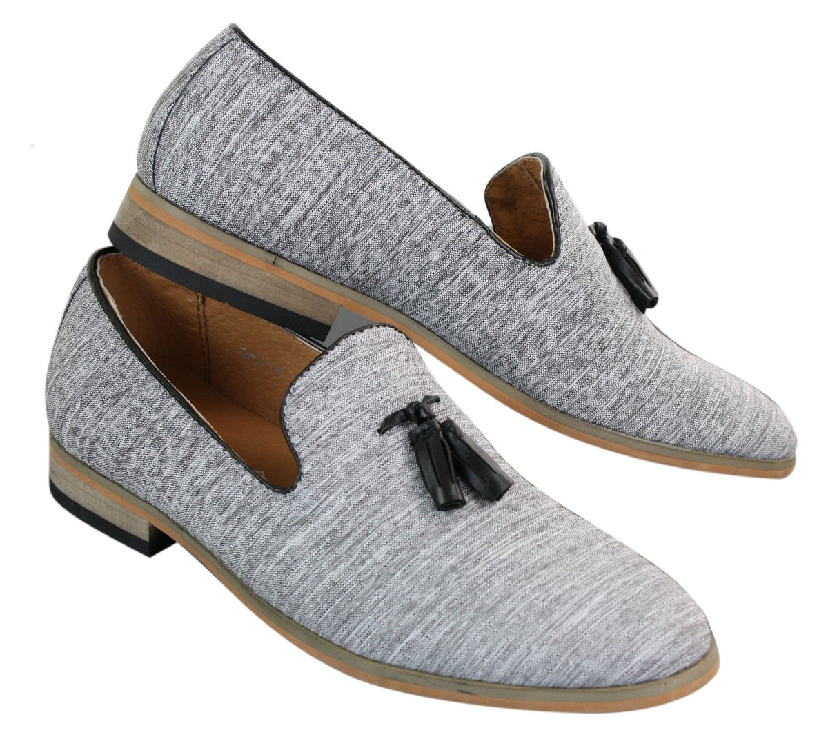 Galax GH3126 - Herr Slip On Tassel Körskor Loafers Lätt Elegant Casual Svart Blå Italiensk