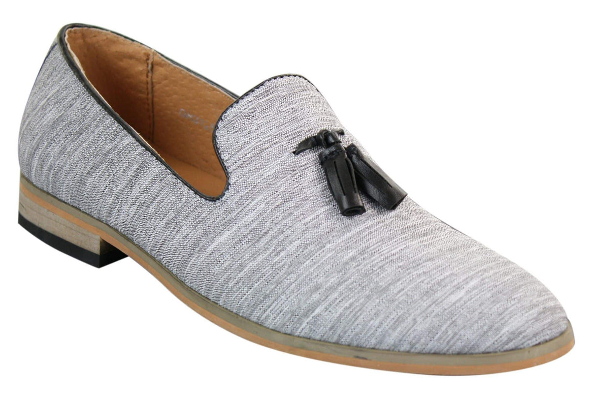 Galax GH3126 - Herr Slip On Tassel Körskor Loafers Lätt Elegant Casual Svart Blå Italiensk