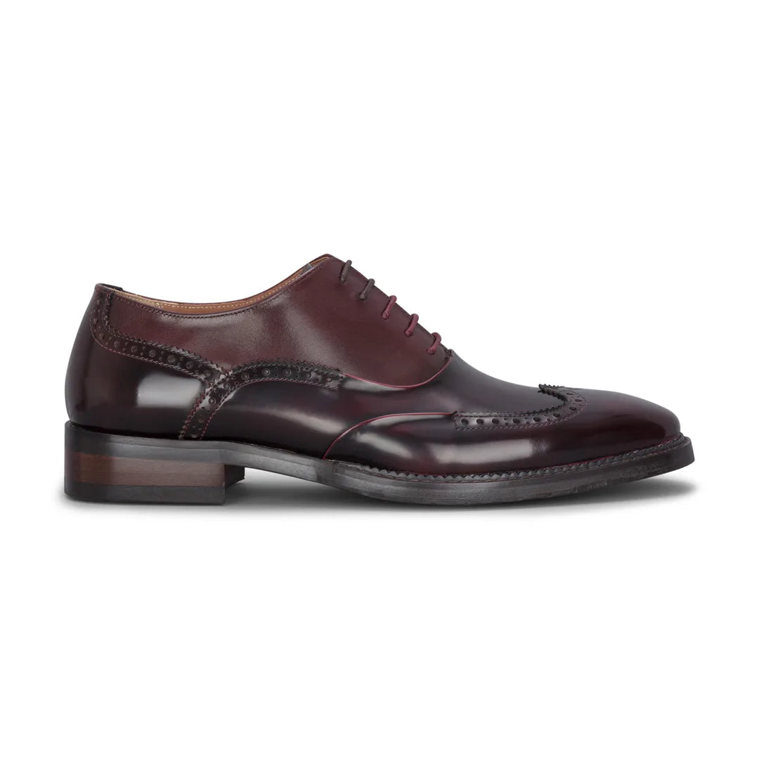 Harry - Herr Vinröda Brogues i Lackläder
