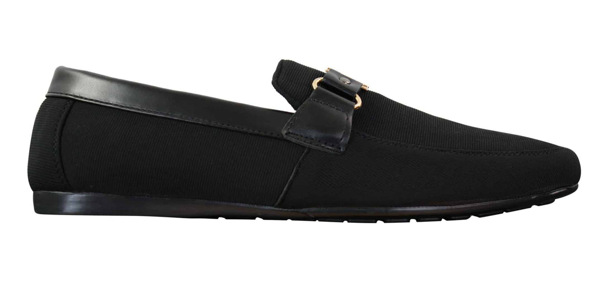 Fiorello HD0112-03 - Herr Ikoniska Svarta Marinblå Italiensk Design Slip On Smarta Casual Loafers Mocassins Körskor