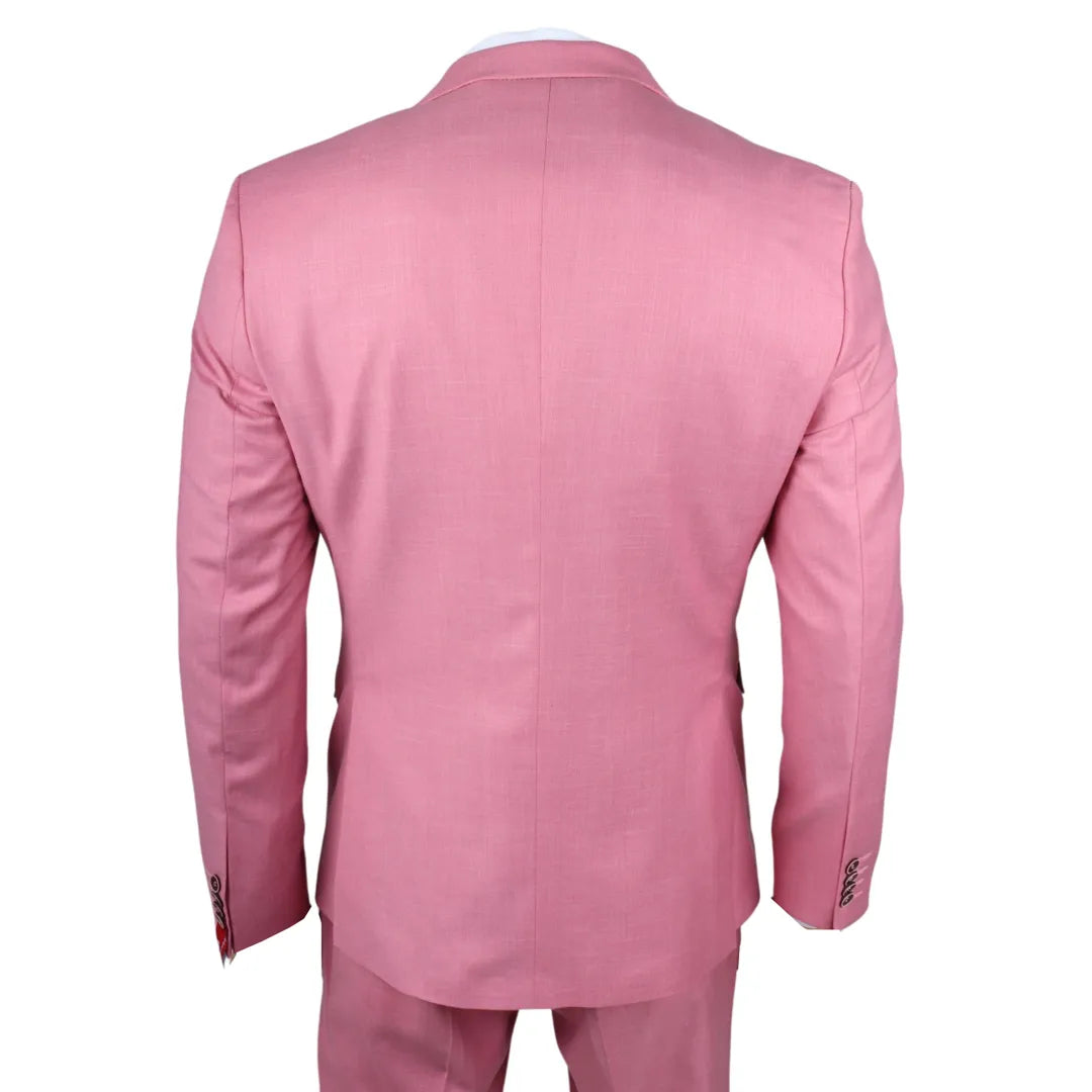 James Herr 3-delad Rosa Skräddarsydd Kostym