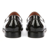Joseph - Svarta Penny högglanspolerade loafers för män