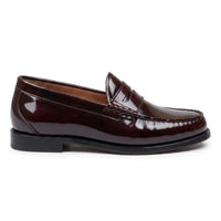 Joseph - Herr Vinröda Penny Loafers i Lackläder