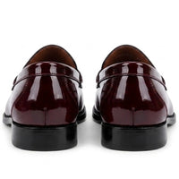 Joseph - Herr Vinröda Penny Loafers i Lackläder