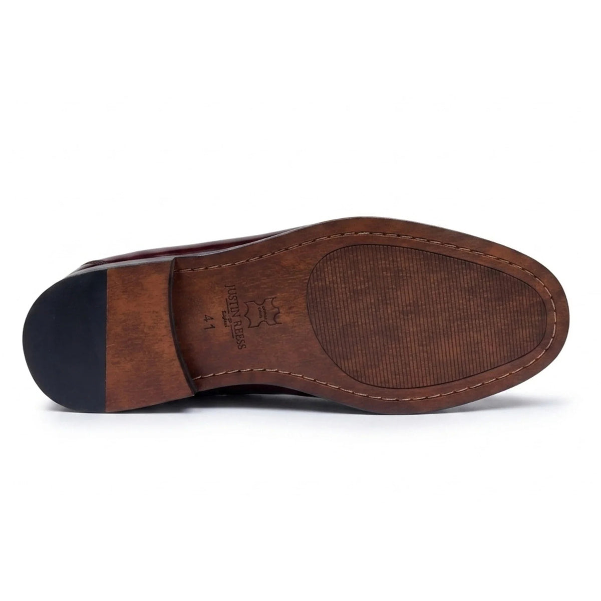 Joseph - Herr Vinröda Penny Loafers i Lackläder