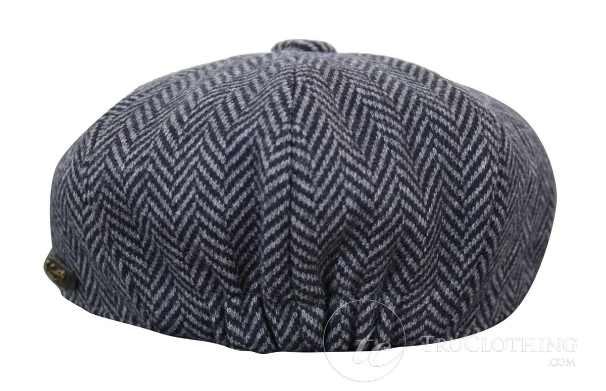 Barn Peaky Blinders Newsboy Tweed Fiskbensmönstrad 8 Panel Hatt